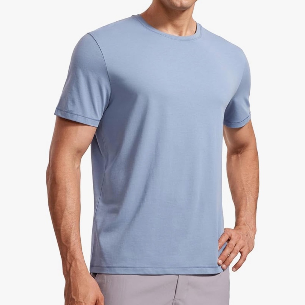 CRZ YOGA Mens Short Sleeve Shirts Quick Dry Workout Classic Fit T-Shirt NWT